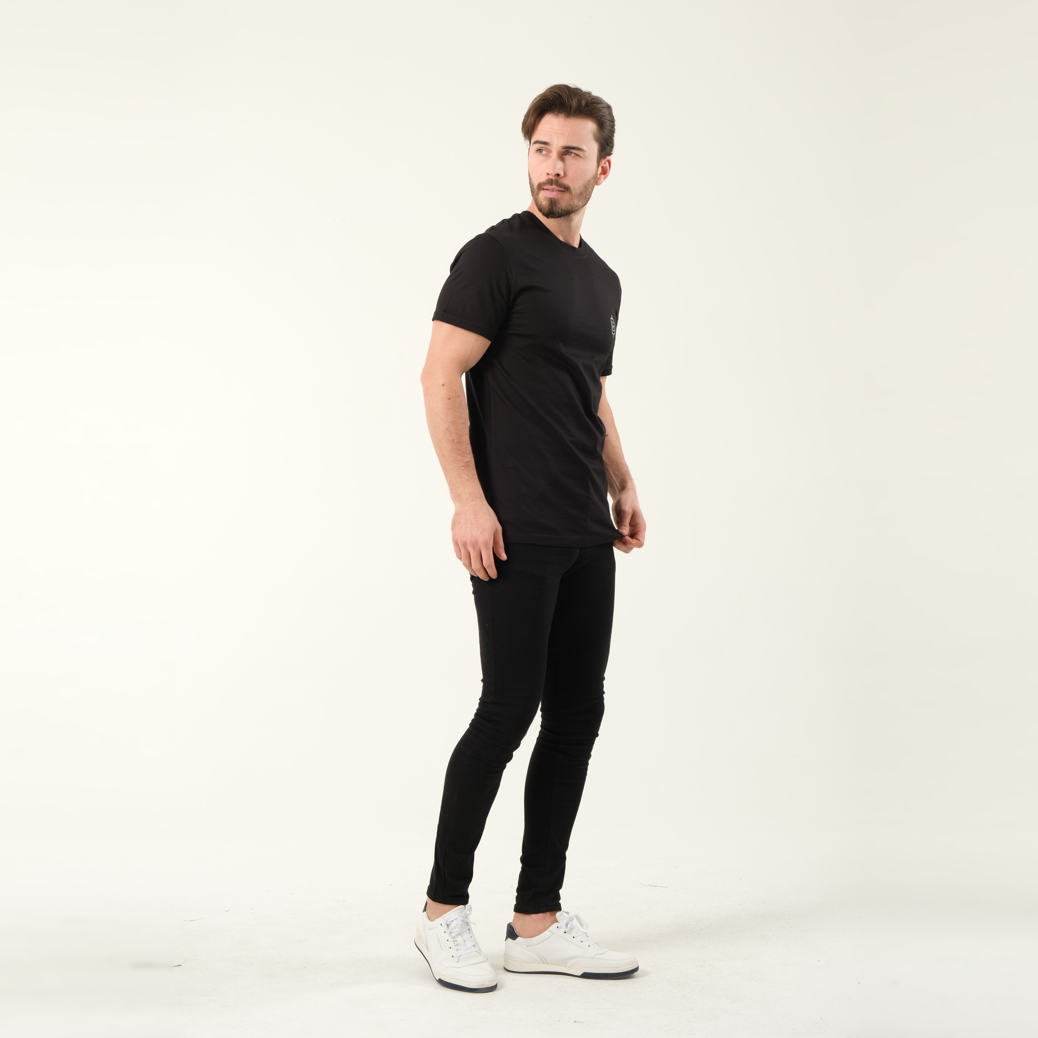 Black t-shirt detail