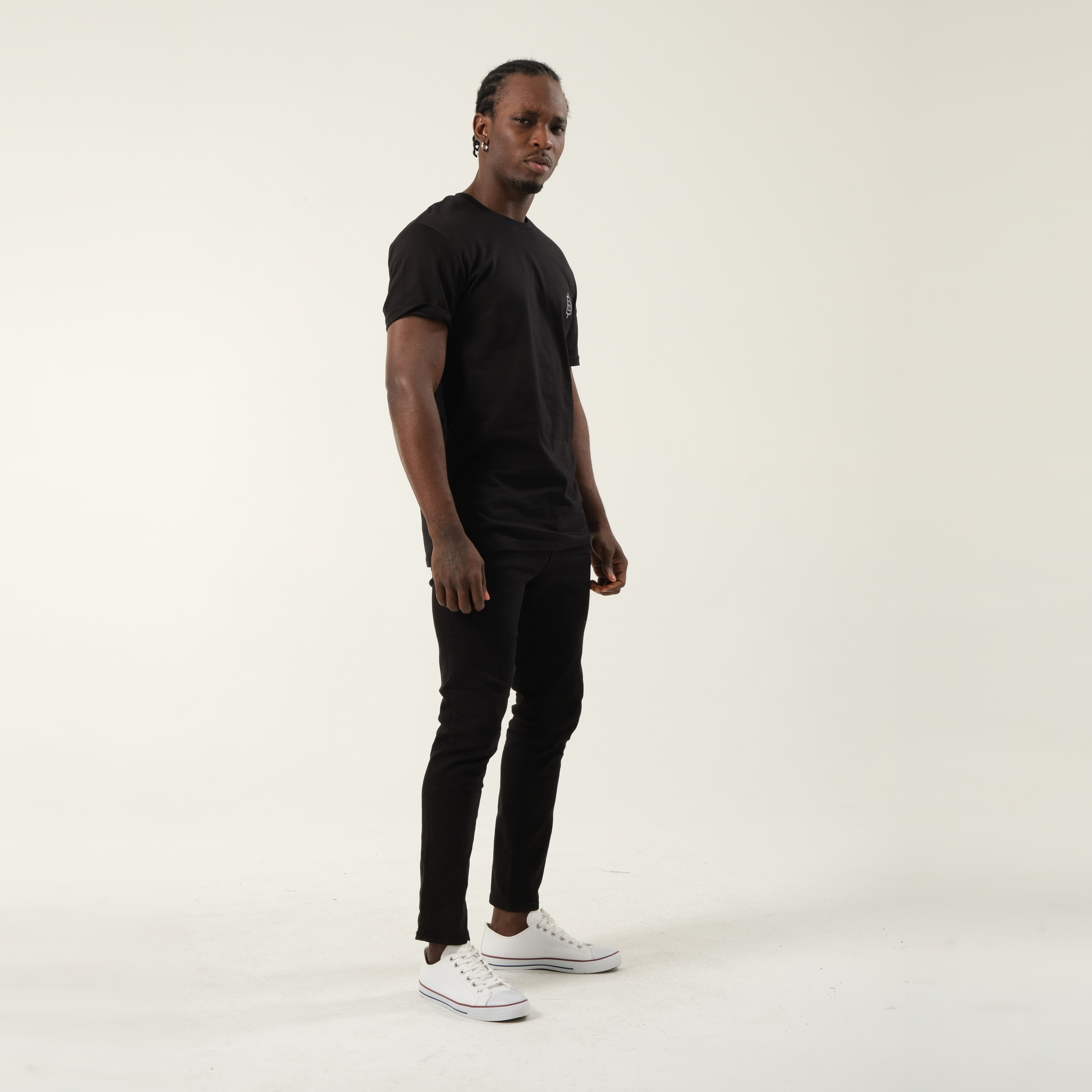 Black t-shirt detail