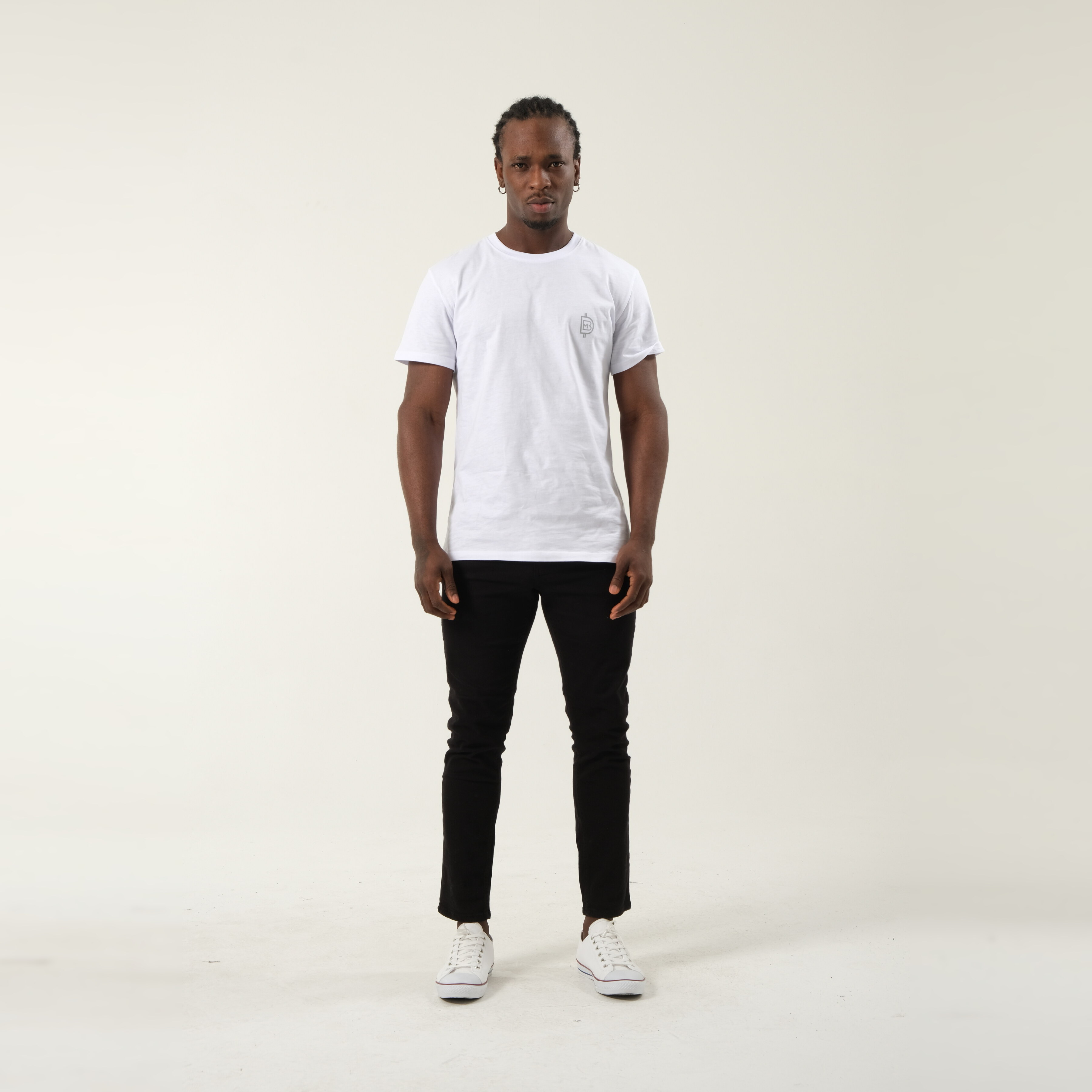White t-shirt detail