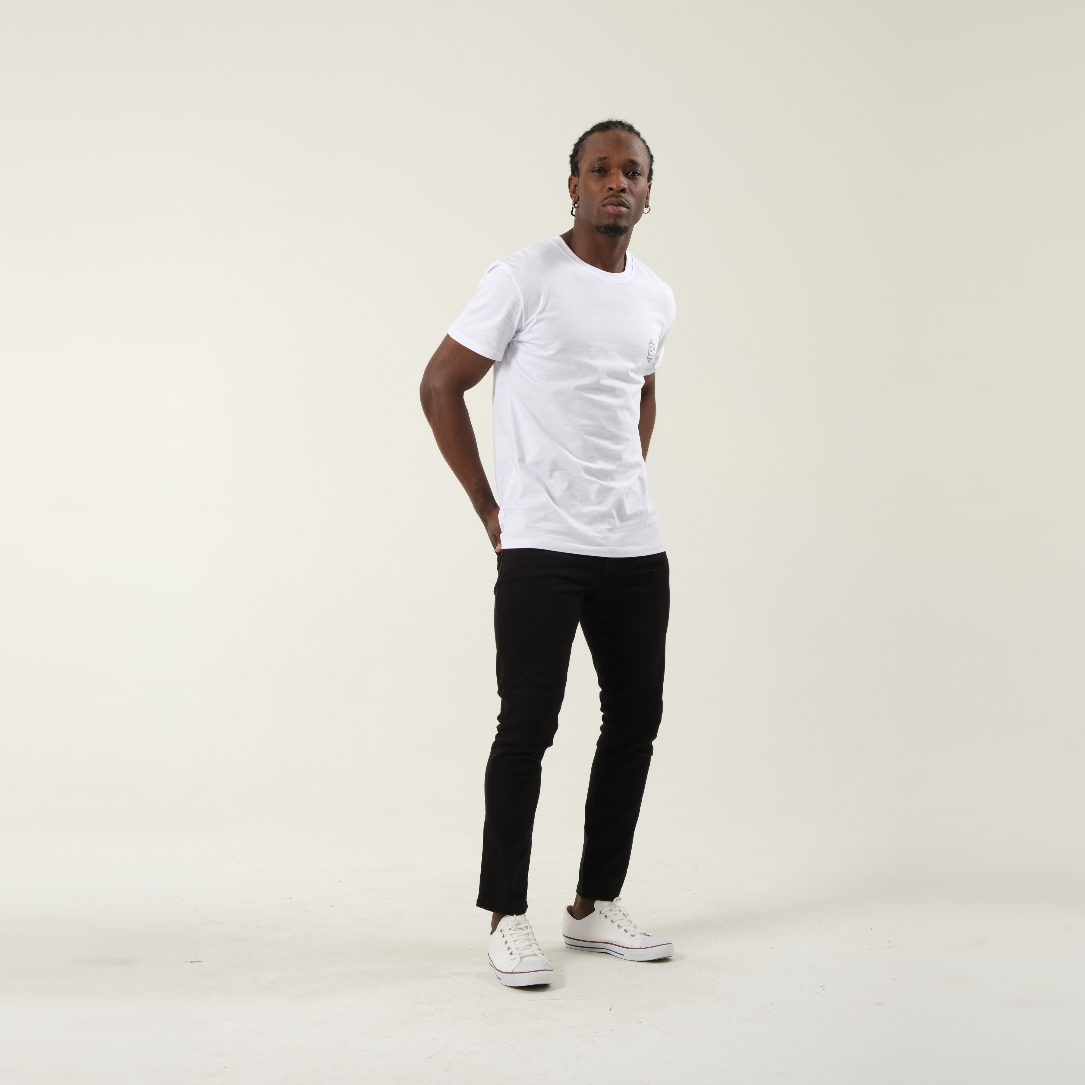 White t-shirt detail